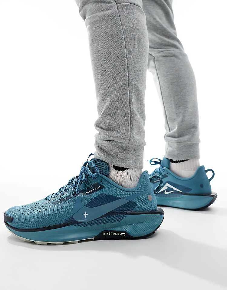 Nike Running ReactX Pegasus Trail 5 Trainers In Blue For Men Mid Blue 3 Nike Running ReactX Pegasus Trail 5 Trainers In Blue For Men Mid Blue