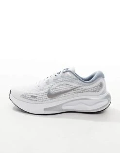 Nike Running Journey Run Trainers In White And Silver For Men -Nike Sales Store 206616960 2