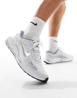 Nike Running Journey Run Trainers In White And Silver For Men -Nike Sales Store 206616960 4