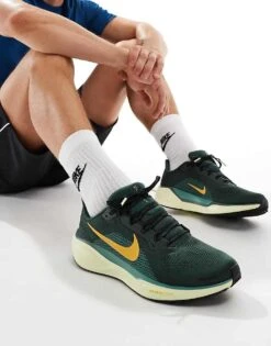 Nike Running Air Zoom Pegasus 41 Trainers In Green And Yellow For Men Mid Green
