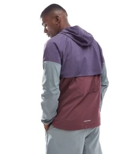 Nike Running Windrunner Panelled Jacket In Purple And Burgundy For Men Navy -Nike Sales Store 206617209 4