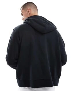 Nike SB Esssential Full Zip Hoodie In Black For Men -Nike Sales Store 206618157 3