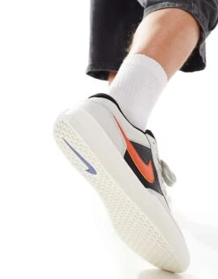 Nike SB Force 58 Premium Trainers In Grey, Black And Orange For Men -Nike Sales Store 206618254 4