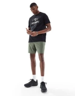 Nike Training Dri-FIT Metallic Graphic Logo T-shirt In Black For Men -Nike Sales Store 206621538 2