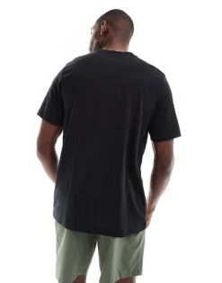 Nike Training Dri-FIT Metallic Graphic Logo T-shirt In Black For Men -Nike Sales Store 206621538 3