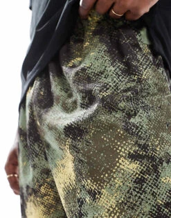 Nike Training Camo Print 7 Inch Shorts In Green For Men Mid Green -Nike Sales Store 206621610 4