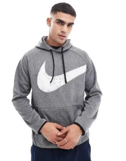 Nike Training Swoosh Graphic Hoodie In Black For Men -Nike Sales Store 206621614 1 black 1