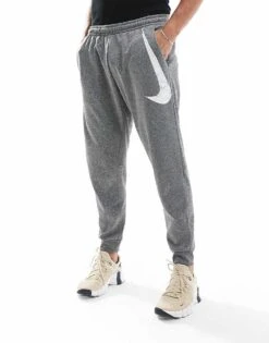 Nike Training Swoosh Graphic Tapered Joggers In Grey For Men -Nike Sales Store 206621655 1 grey 1