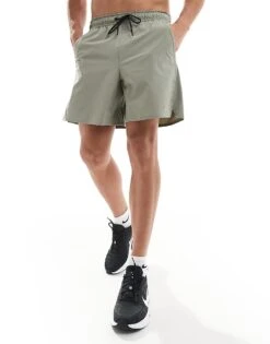 Nike Training Dri-Fit Unlimited Woven 7 Inch Shorts In Khaki For Men -Nike Sales Store 206621662 1 khaki 1