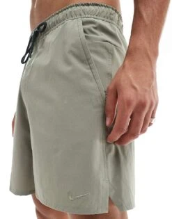 Nike Training Dri-Fit Unlimited Woven 7 Inch Shorts In Khaki For Men -Nike Sales Store 206621662 5
