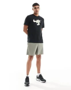 Nike Training Dri-FIT Pull Up Graphic T-shirt In Black For Men -Nike Sales Store 206621753 2