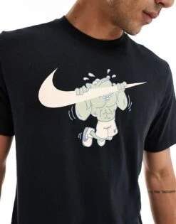 Nike Training Dri-FIT Pull Up Graphic T-shirt In Black For Men -Nike Sales Store 206621753 4