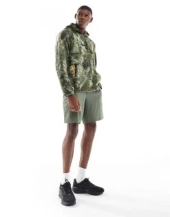 Nike Training Camo Print Hoodie In Green For Men Mid Green -Nike Sales Store 206621766 4