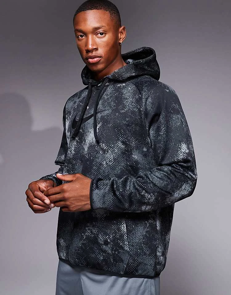 Nike Training Camo Print Hoodie In Black For Men 6 Nike Training Camo Print Hoodie In Black For Men - Image 4