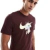 Nike Training Pull Up Graphic T-shirt In Burgundy For Men -Nike Sales Store 206621865 1 burgundy