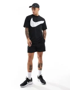 Nike Training Dri-FIT Swoosh Graphic T-shirt In Black For Men -Nike Sales Store 206621883 2