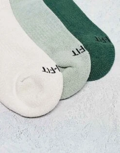 Nike Training Everyday Cushioned Plus 3 Pack Ankle Socks In Khaki, Beige And Navy For Men Multi -Nike Sales Store 206622196 3