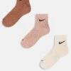Nike Training Everyday Cushioned Plus 3 Pack Ankle Socks In Brown For Men -Nike Sales Store 206622269 1 brown