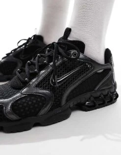 Nike Air Zoom Spiridon Cage 2 Trainers In Triple Black For Men -Nike Sales Store 206622617 5