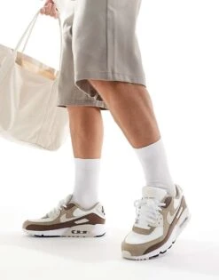 Nike Air Max 90 Trainers In White And Khaki For Men -Nike Sales Store 206622739 1 khaki 1