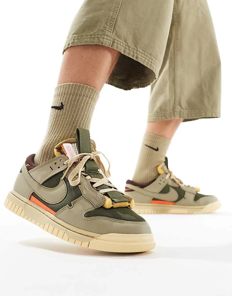 Nike Dunk Low Jumbo Trainers In Green For Men Mid Green 7 Nike Dunk Low Jumbo Trainers In Green For Men Mid Green - Image 5