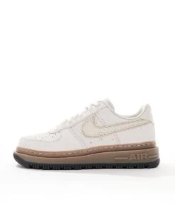 Nike Air Force 1 Luxe Trainers In Light Grey And White For Men -Nike Sales Store 206622911 2