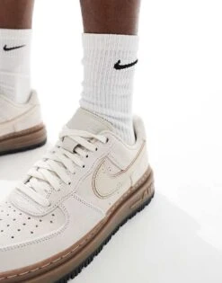 Nike Air Force 1 Luxe Trainers In Light Grey And White For Men -Nike Sales Store 206622911 3