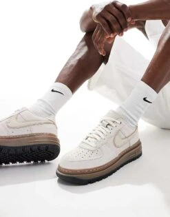 Nike Air Force 1 Luxe Trainers In Light Grey And White For Men -Nike Sales Store 206622911 5