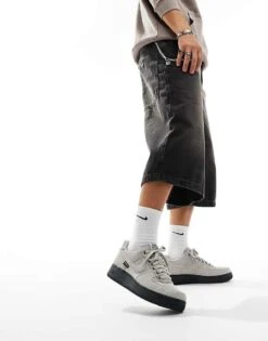 Nike Air Force 1 '07 Cordura Trainers Light Grey For Men -Nike Sales Store 206622941 3