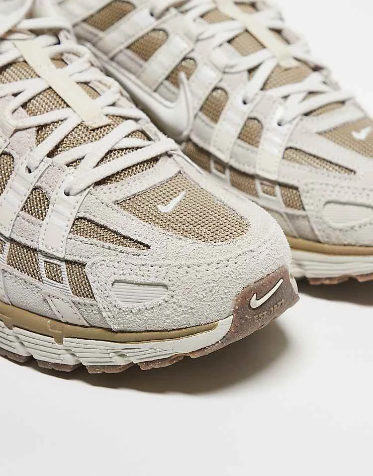 Nike P-6000 Unisex Trainers In White And Brown For Men Biege 4 Nike P-6000 Unisex Trainers In White And Brown For Men Biege - Image 2