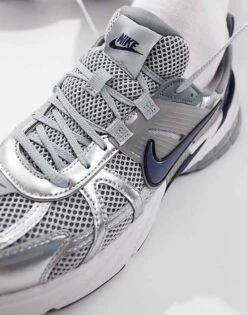 Nike V2K Run Trainers In Grey And Navy For Men -Nike Sales Store 206623014 3