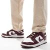 Nike Dunk Low Retro Trainers In Burgundy And White For Men Red -Nike Sales Store 206623051 1 red
