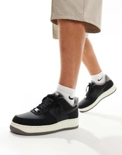 Nike Air Force 1 '07 LV8 Winter Trainers In Black And Grey For Men -Nike Sales Store 206623052 1 black 1