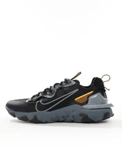Nike React Vision SC Trainers In Black, Grey And Orange For Men 9 Nike React Vision SC Trainers In Black, Grey And Orange For Men -Nike Sales Store 206623214 2