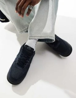 Nike Air Force 1 '07 Cordura Trainers Dark Grey And Black For Men Charcoal