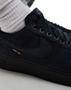 Nike Air Force 1 '07 Cordura Trainers Dark Grey And Black For Men Charcoal -Nike Sales Store 206623259 4
