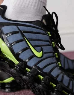 Nike Shox TL Unisex Trainers In Blue, Black And Green For Unisex Mid Blue -Nike Sales Store 206623303 3