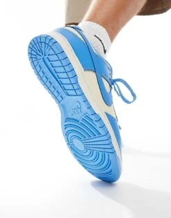 Nike Dunk Low Retro Trainers In Light Blue And White For Men -Nike Sales Store 206623324 3