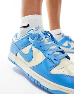 Nike Dunk Low Retro Trainers In Light Blue And White For Men -Nike Sales Store 206623324 4