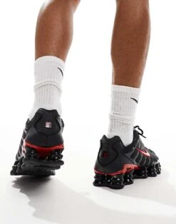 Nike Shox TL Trainers In Black, Red And White For Men -Nike Sales Store 206623360 3