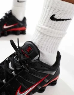 Nike Shox TL Trainers In Black, Red And White For Men -Nike Sales Store 206623360 5