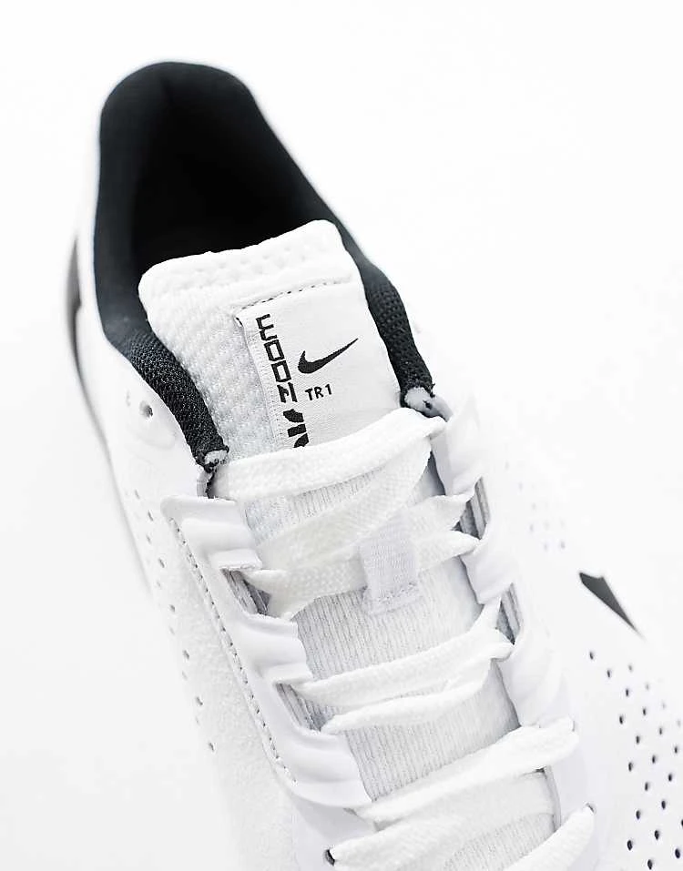 Nike Training Air Zoom TR 1 Trainers In White And Black For Men 6 Nike Training Air Zoom TR 1 Trainers In White And Black For Men - Image 4