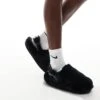 Nike Fluffy Calm Mules In Black For Unisex 2 Nike Fluffy Calm Mules In Black For Unisex -Nike Sales Store 206630652 1 black