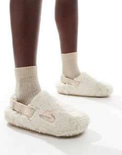 Nike Fluffy Calm Mules In Beige For Unisex -Nike Sales Store 206630742 3