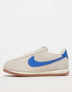 Nike Cortez Suede Trainers In Light Grey And Blue For Unisex -Nike Sales Store 206630793 1 lightgrey 1