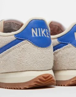 Nike Cortez Suede Trainers In Light Grey And Blue For Unisex -Nike Sales Store 206630793 3