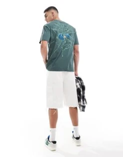 Nike SB Spider Graphic Graphic T-shirt In Dark Green For Men -Nike Sales Store 206636690 3