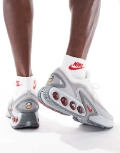 Nike Air Max DN Trainers In Grey And Red For Men -Nike Sales Store 206702664 2