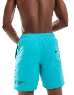 Nike Swimming Specs 7 Inch Volley Large Swoosh Swim Shorts In Teal For Men Turquoise 9 Nike Swimming Specs 7 Inch Volley Large Swoosh Swim Shorts In Teal For Men Turquoise -Nike Sales Store 206749356 3