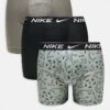 Nike Dri-Fit Ultra Comfort 3 Pack Boxer Brief In Black/grey Print/green For Men Multi -Nike Sales Store 206879079 1 multi